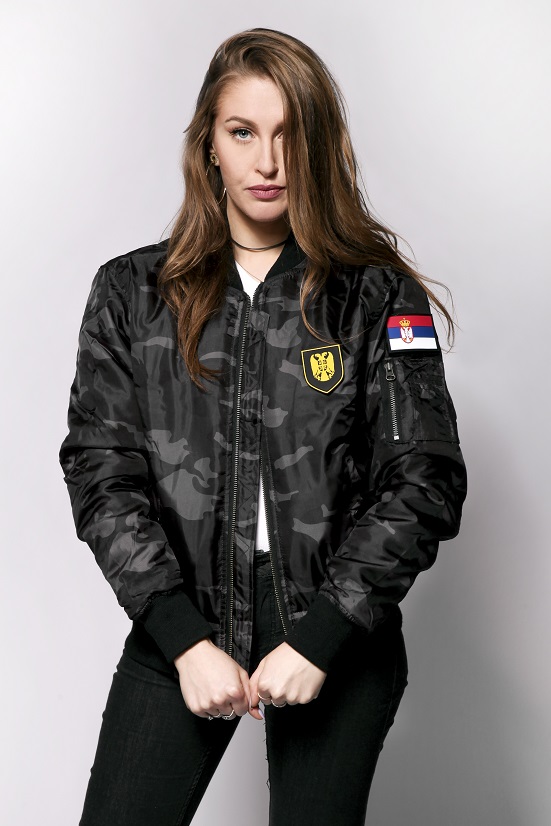 Serbien Camo Bomber Jacket-XS