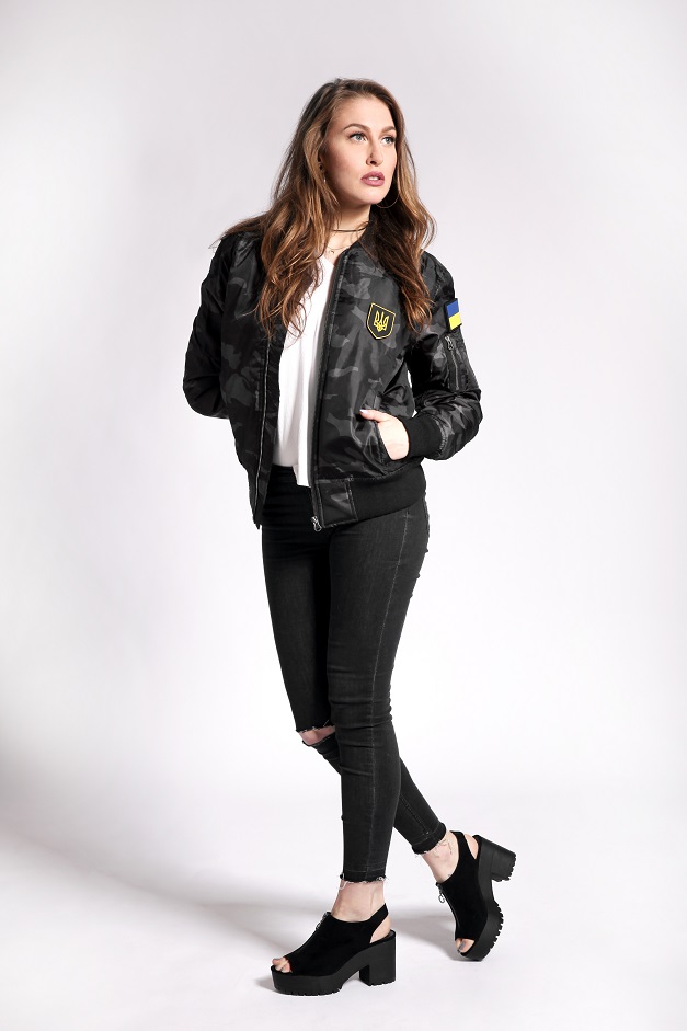 Ukraine Camo Bomber Jacket-XS