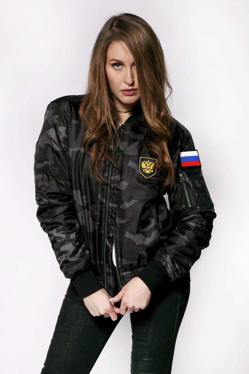 Russland Camo Bomber Jacket-XS