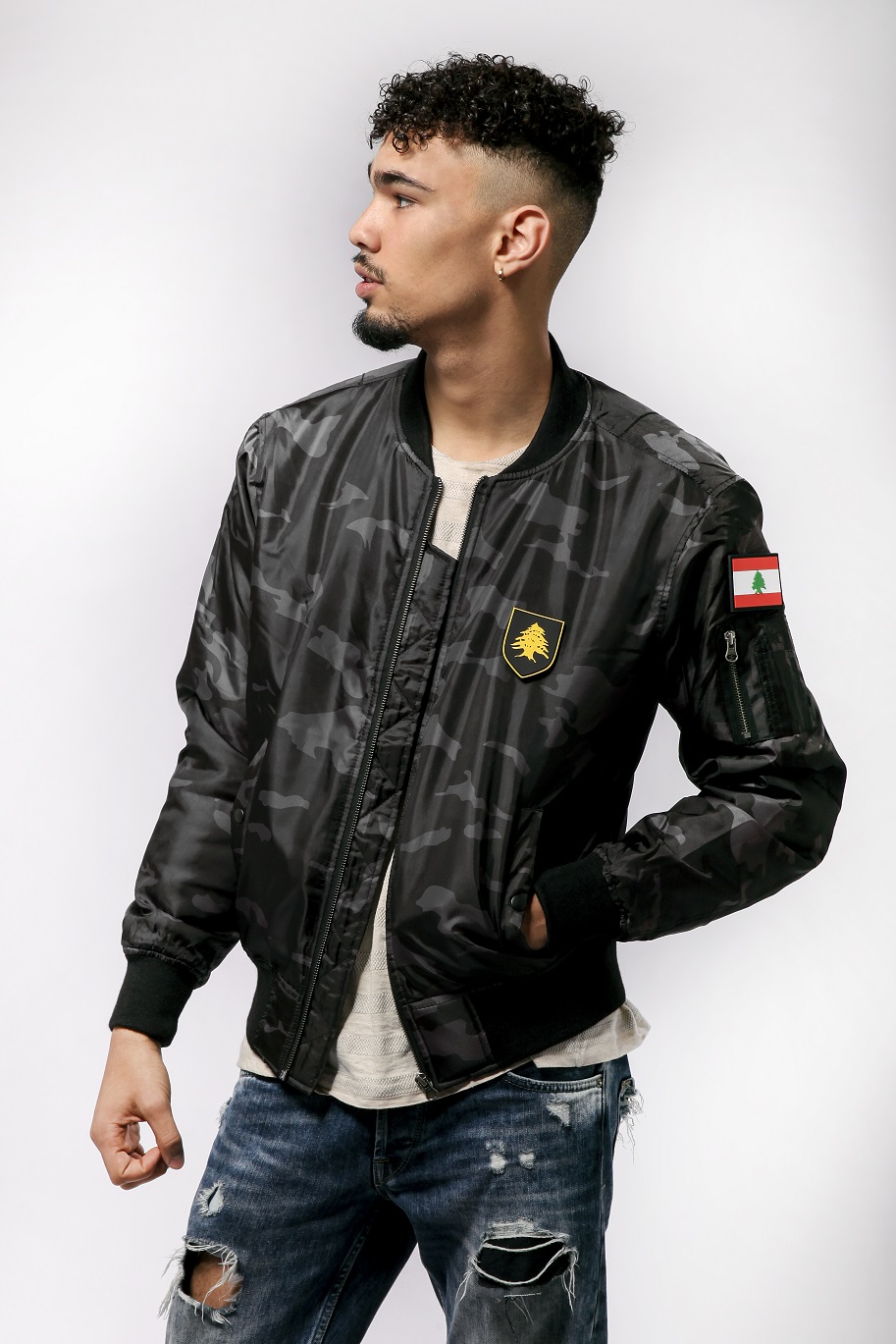 Libanon Camo Bomber Jacket-S