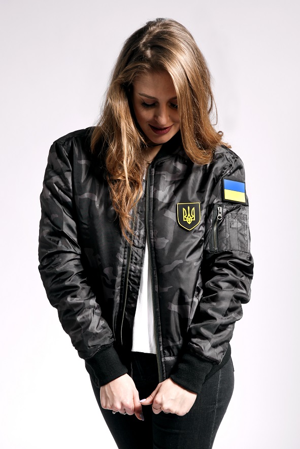 Ukraine Camo Bomber Jacket-XS